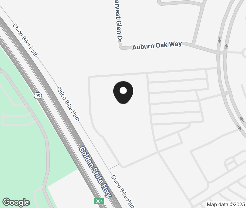 Google Map of 1505 Springfield Dr, Chico CA 95928