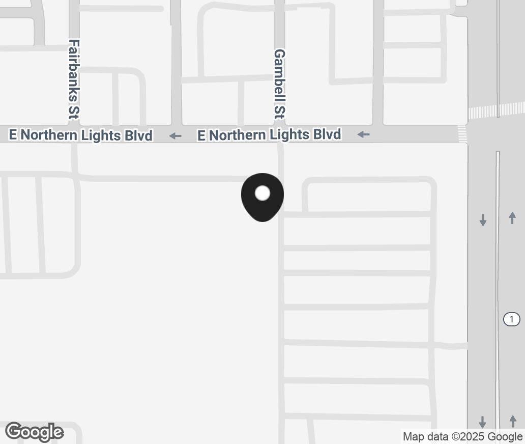 Google Map of 680 E Northern Lights Boulevard, Anchorage AK 99503
