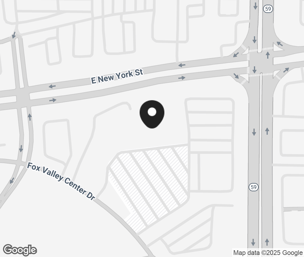 Google Map of 4340 Fox Valley Center Dr, Aurora IL 60504