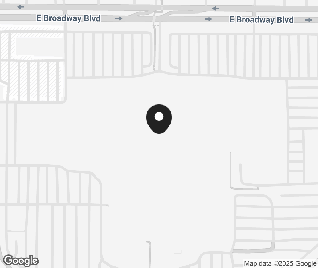 Google Map of 5870 E Broadway Blvd, Tucson AZ 85711