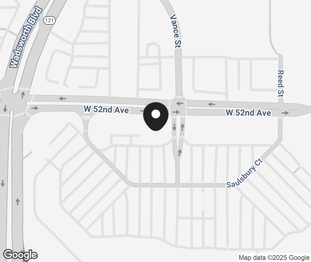 Google Map of 7420 W 52Nd Ave, Arvada CO 80002