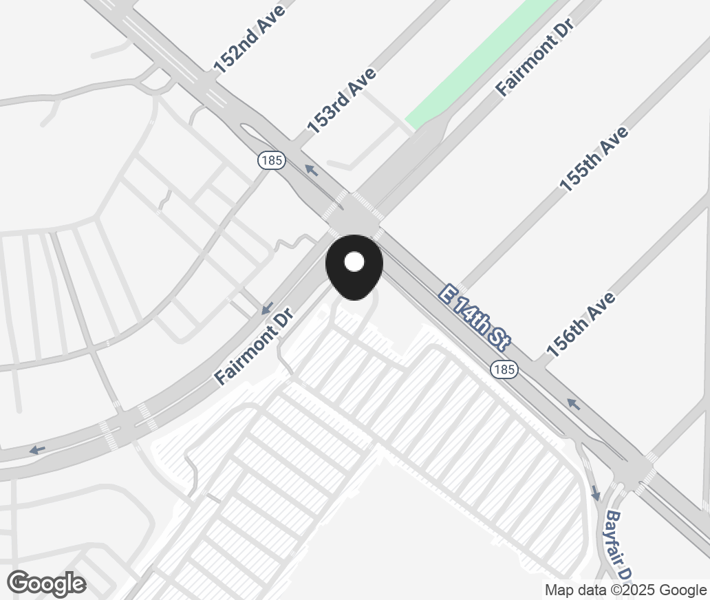 Google Map of 15555 E 14Th Street, San Leandro CA 94578