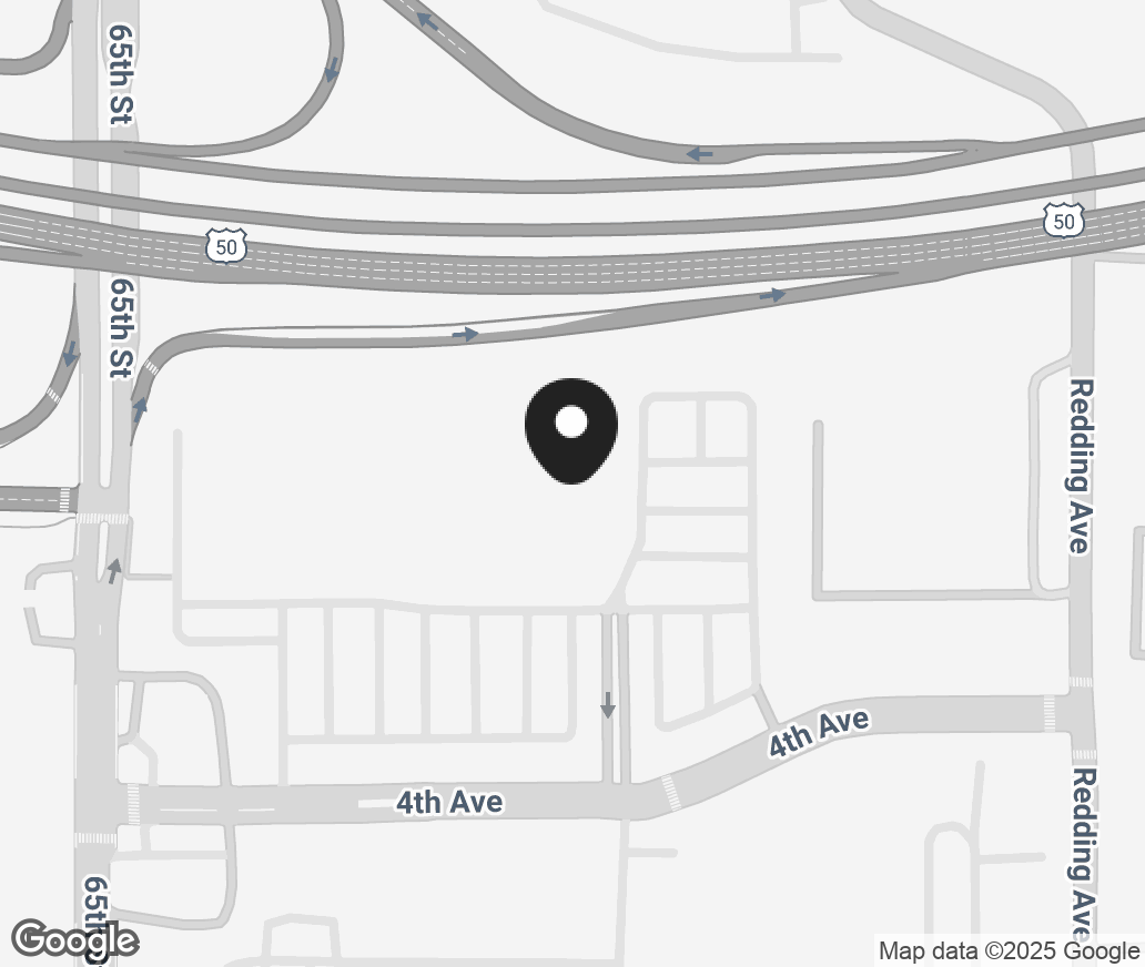 Google Map of 6507 4Th Ave, Sacramento CA 95817-2611