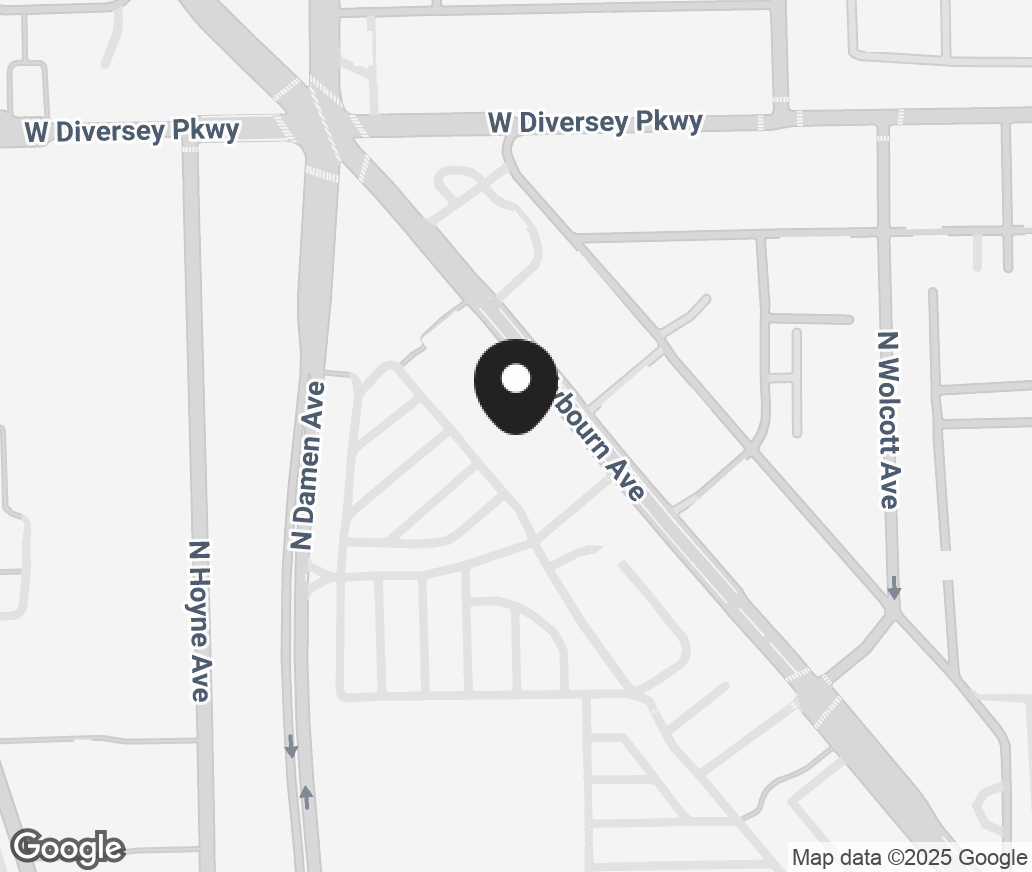 Google Map of 2754 N Clybourn Ave, Chicago IL 60614