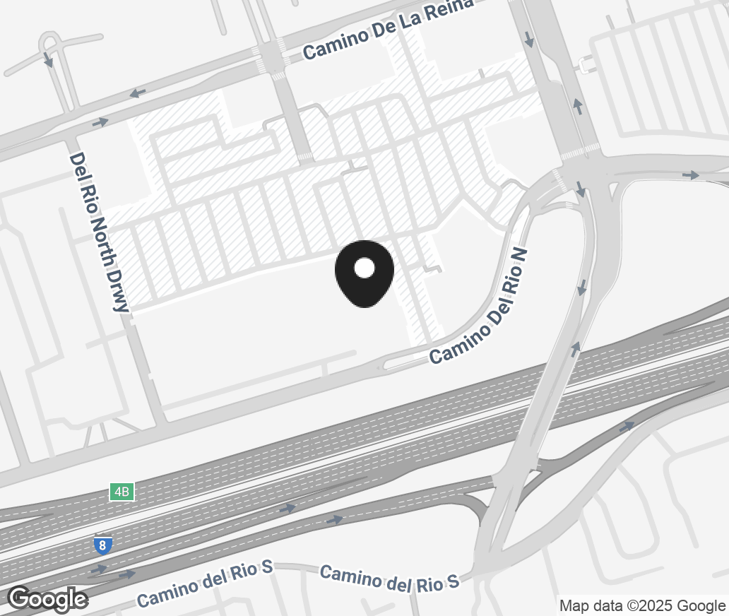 Google Map of 1072 Camino Del Rio North, San Diego CA 92108