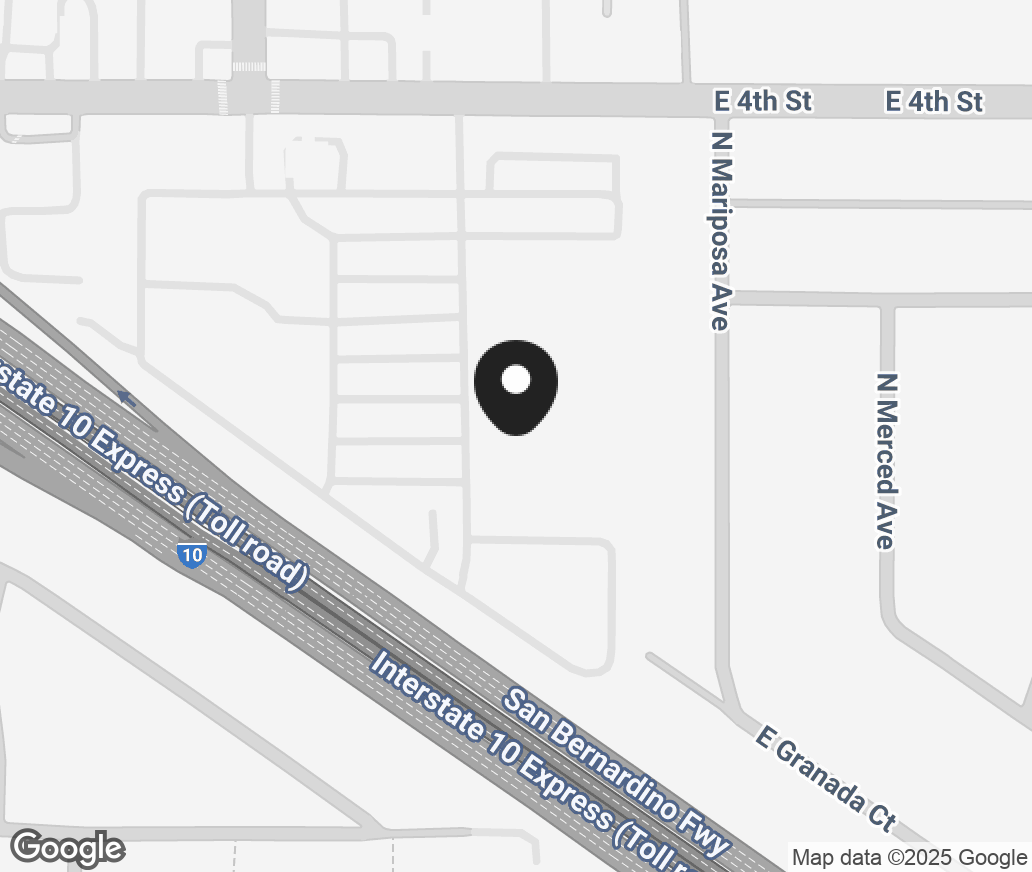 Google Map of 1670 E 4Th Street, Ontario CA 91764