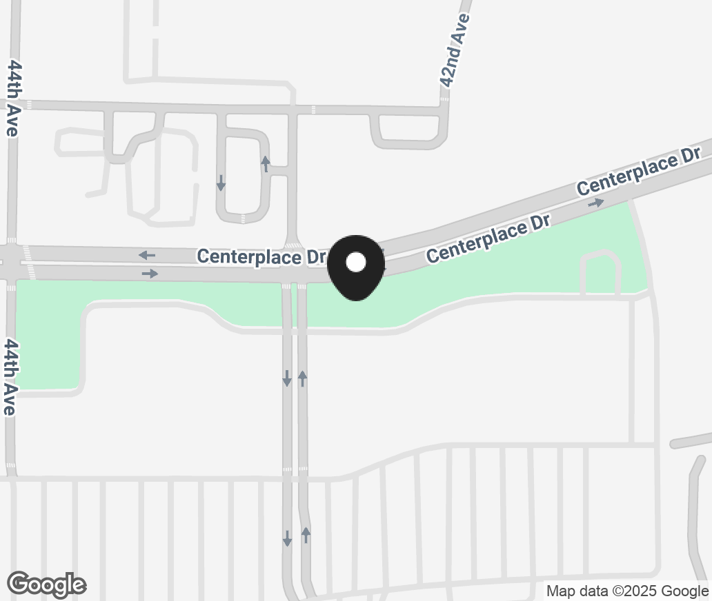 Google Map of 4224 Centerplace Dr, Greeley CO 80634