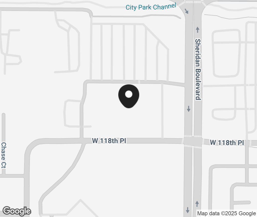 Google Map of 11875 Sheridan Blvd, Westminster CO 80020