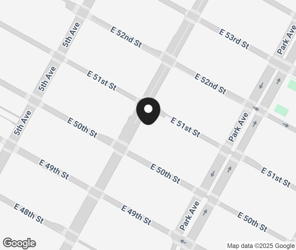 Google Map of 457 Madison Avenue, New York NY 10022