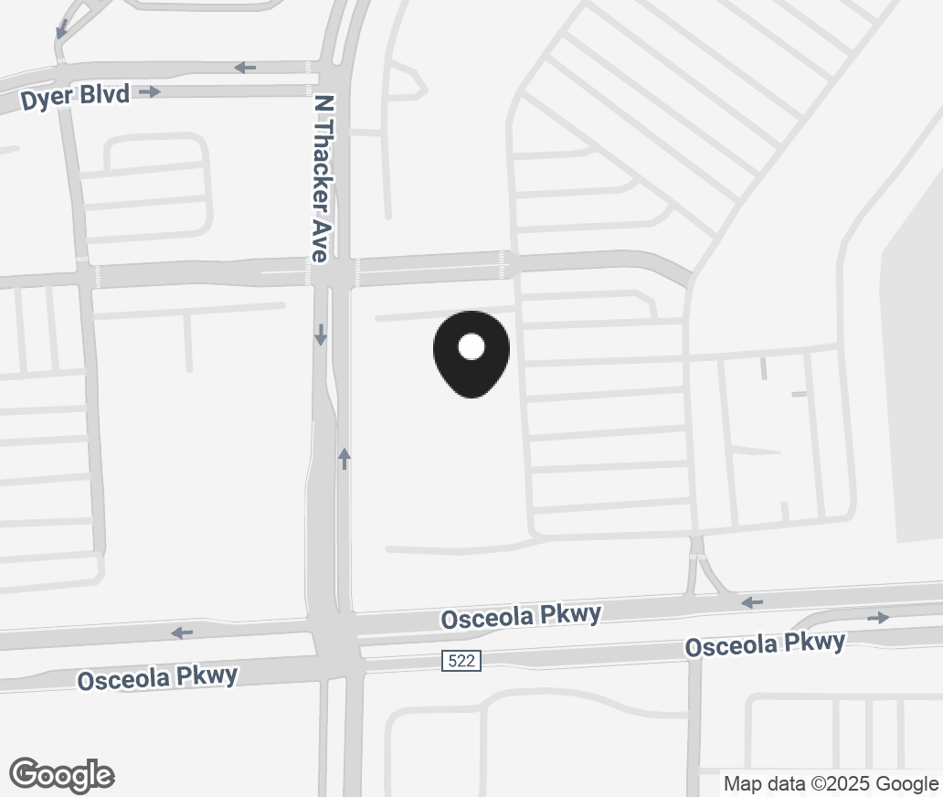 Google Map of 3200 N John Young Pkwy, Kissimmee FL 34741