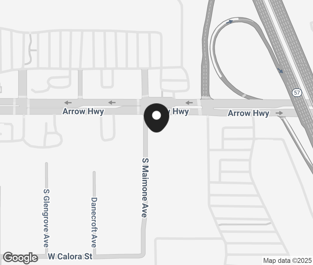 Google Map of 888 W Arrow Hwy, San Dimas CA 91773