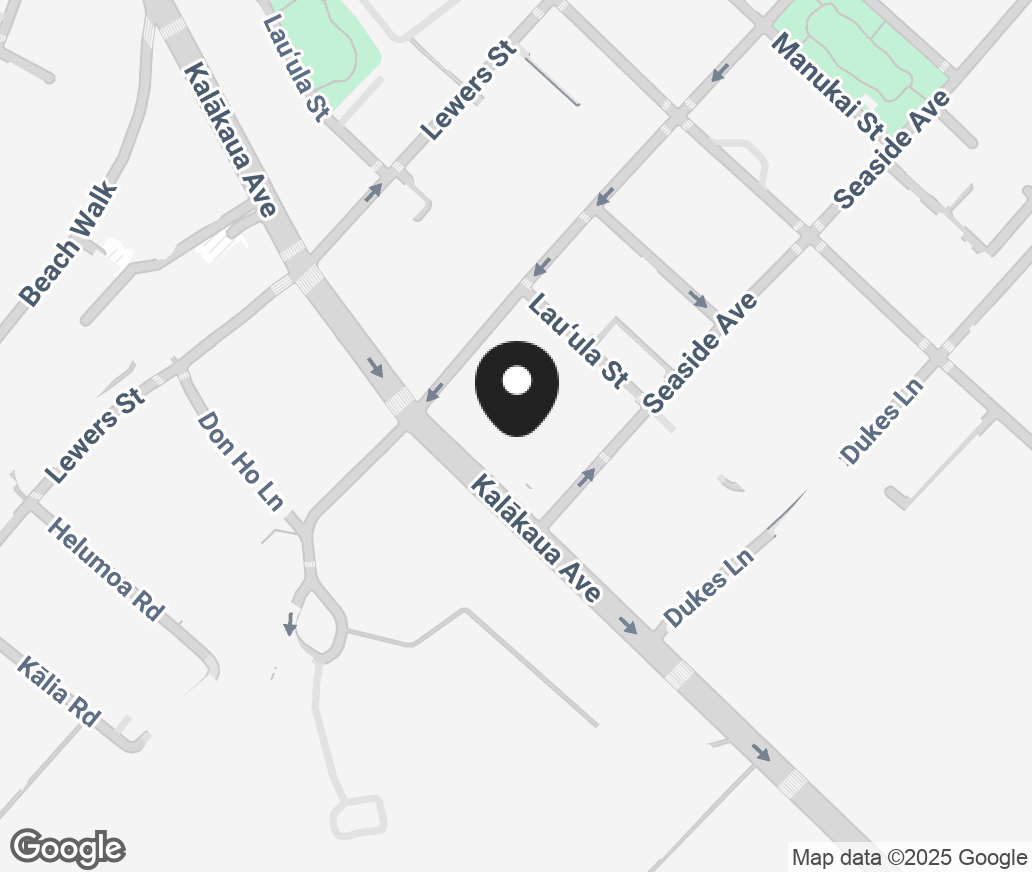 Google Map of 2250 Kalakaua Avenue Suite 153, Honolulu HI 96815