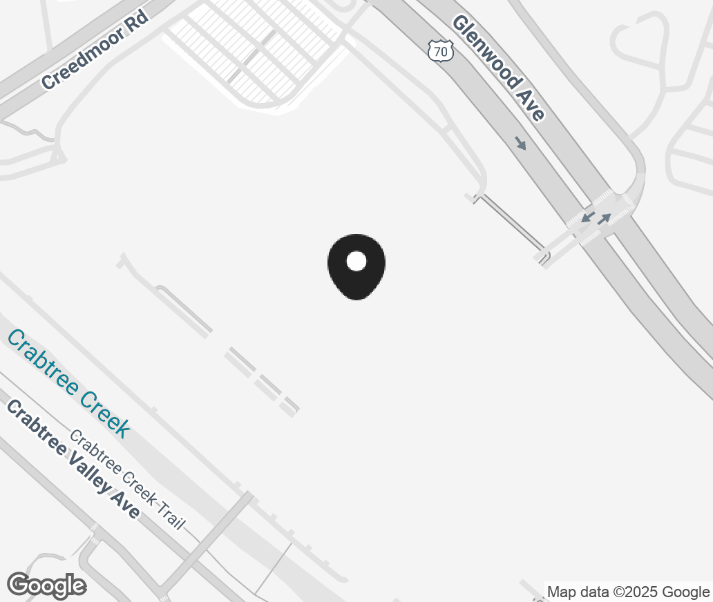 Google Map of 4325 Glenwood Ave, Raleigh-Crabtree NC 27612