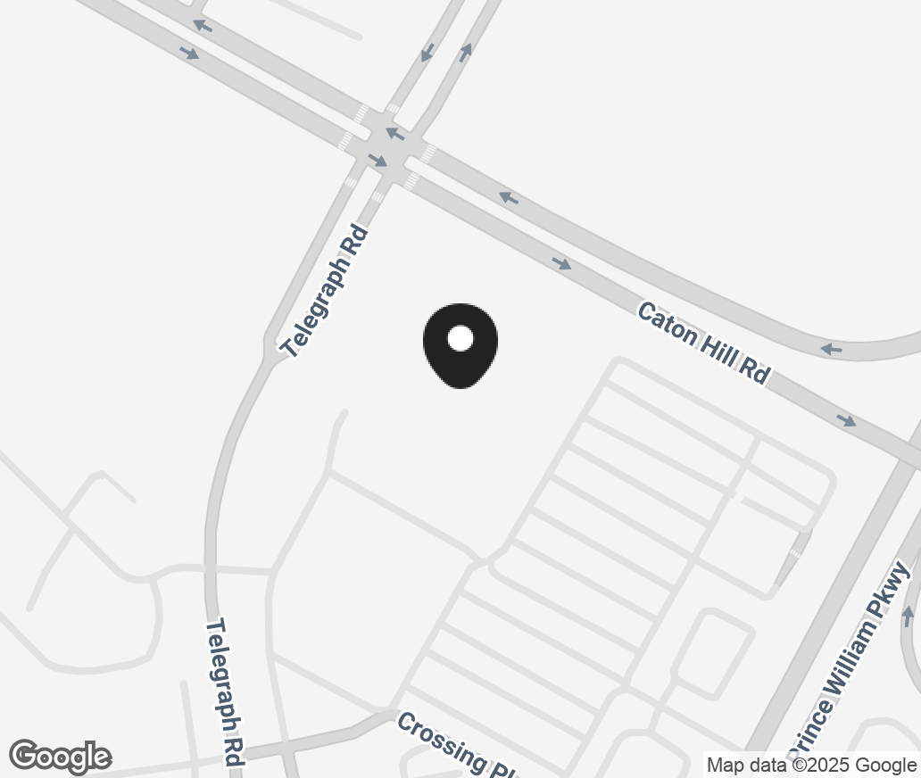 Google Map of 2460 Prince William Pkwy, Woodbridge VA 22192