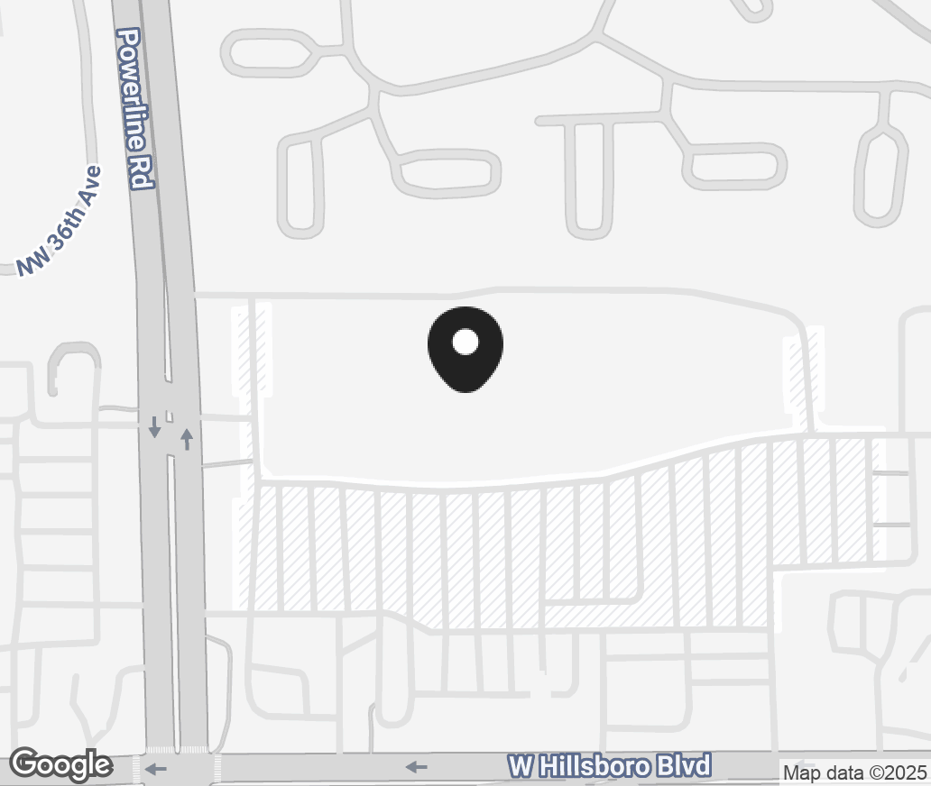 Google Map of 3599 W Hillsboro Blvd, Deerfield Beach FL 33442
