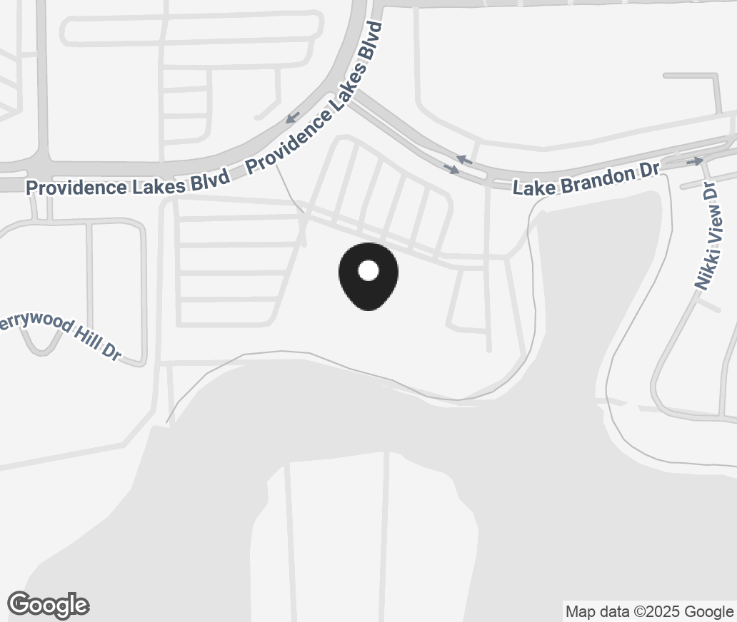 Google Map of 11151 Lake Brandon Dr, Brandon FL 33511