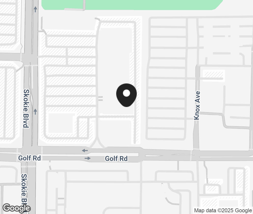 Google Map of 9625 Skokie Boulevard, Skokie IL 60077