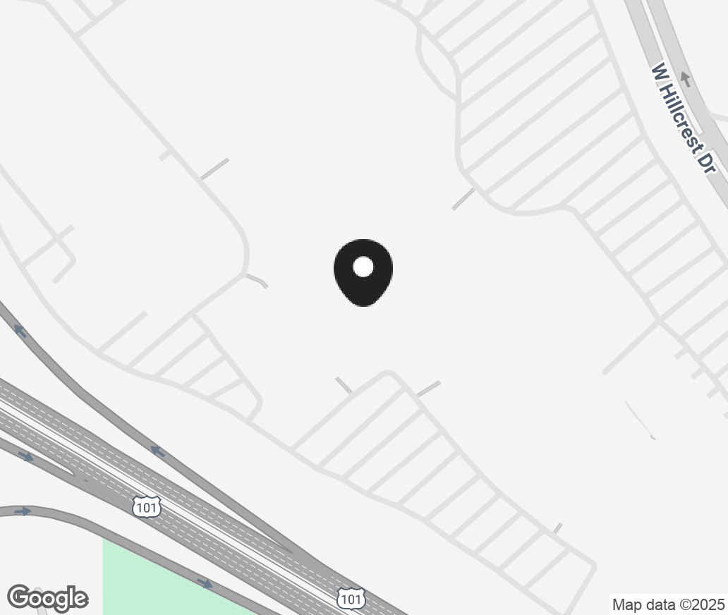 Google Map of 346 W Hillcrest Drive, Thousand Oaks CA 91360