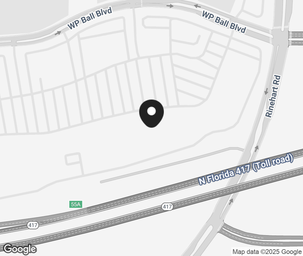 Google Map of 1751 Wp Ball Blvd, Sanford FL 32771