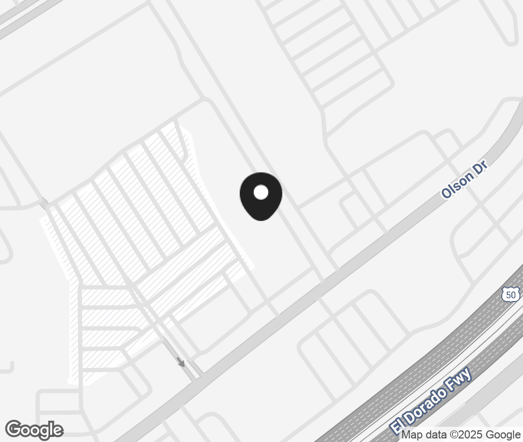 Google Map of 10919 Olson Dr, Rancho Cordova CA 95670