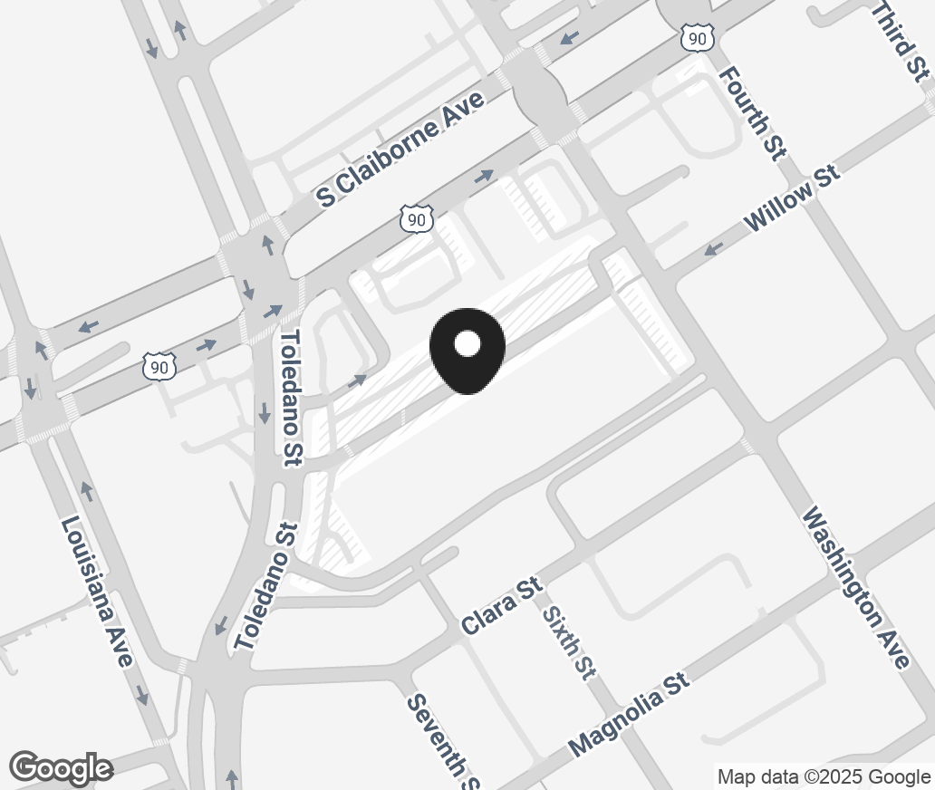 Google Map of 2900 S Claiborne Ave, New Orleans LA 70125