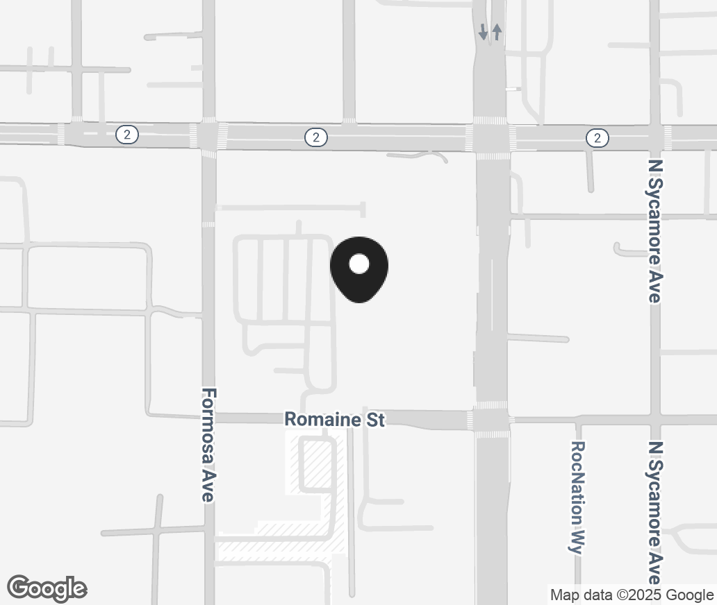 Google Map of 7100 Santa Monica Blvd, West Hollywood CA 90046