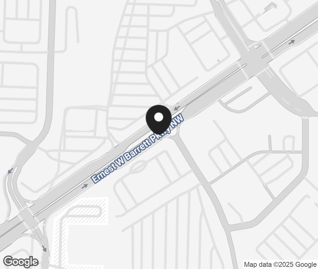 Google Map of 400 Ernest G Barrett Pkwy, Kennesaw GA 30144