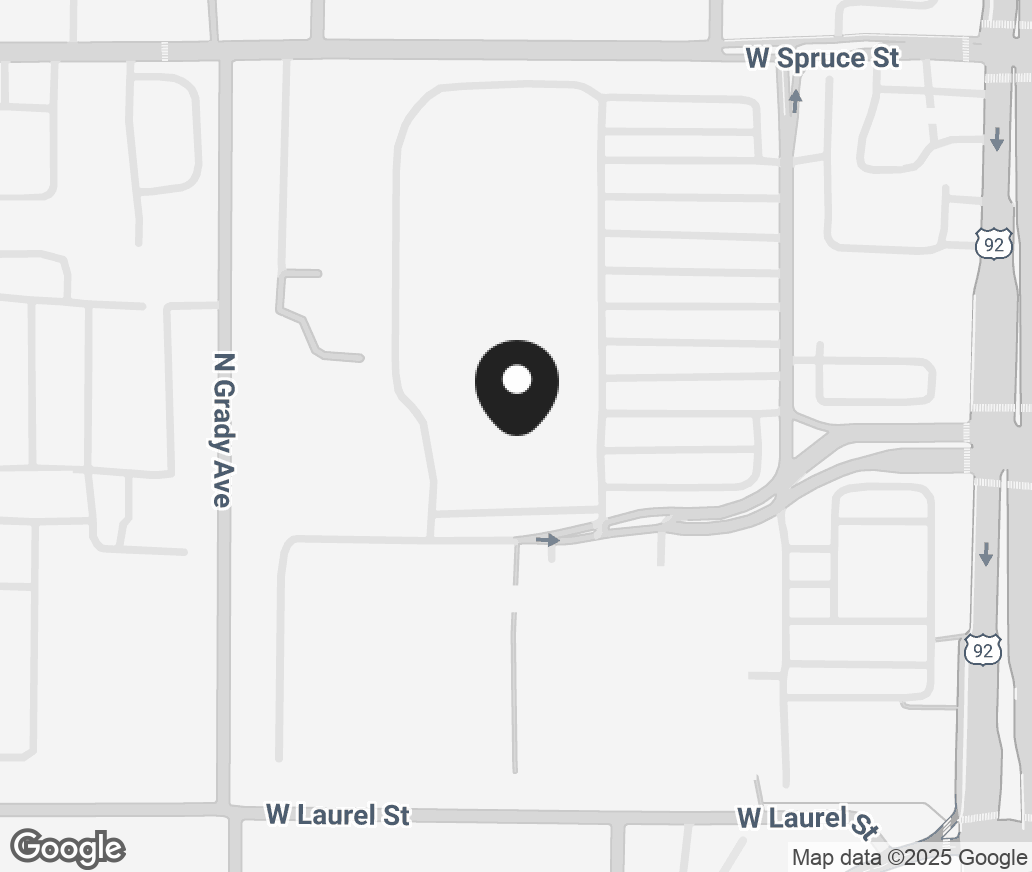 Google Map of 1702 N Dale Mabry Hwy, Tampa FL 33607