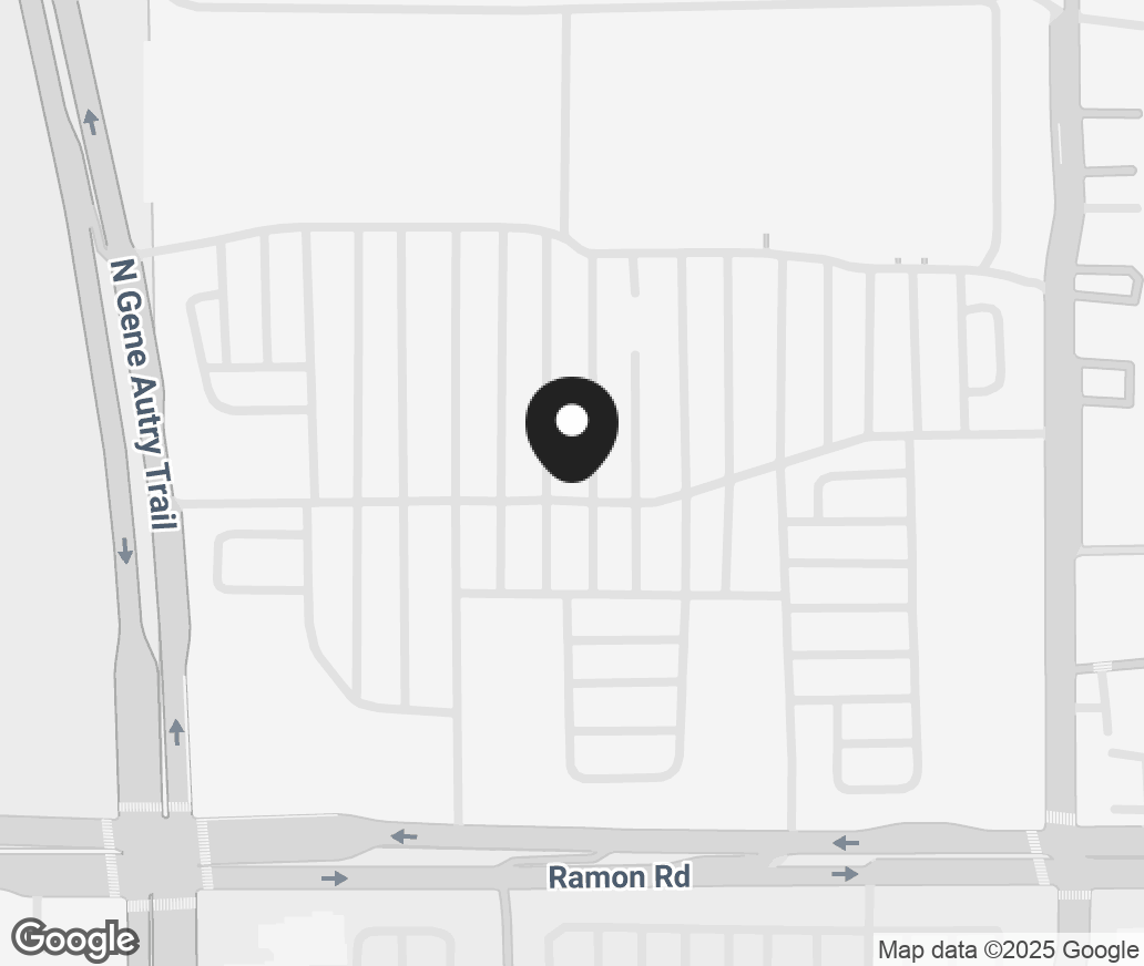 Google Map of 5200 East Ramon Road, Palm Springs CA 92264