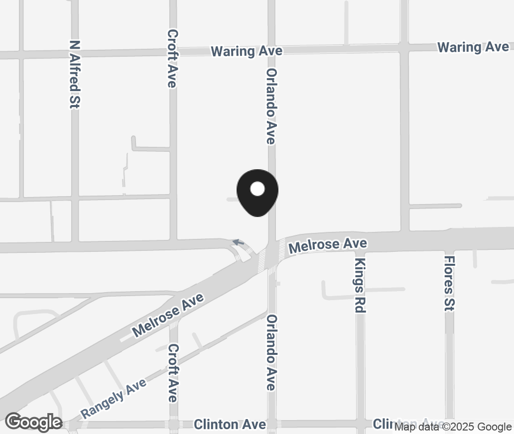 Google Map of 8401 Melrose Pl, Los Angeles CA 90069