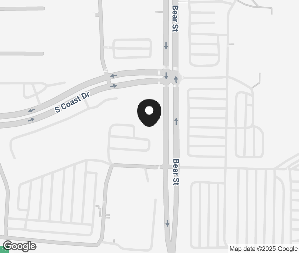 Google Map of 901 S Coast Drive, Costa Mesa CA 92626