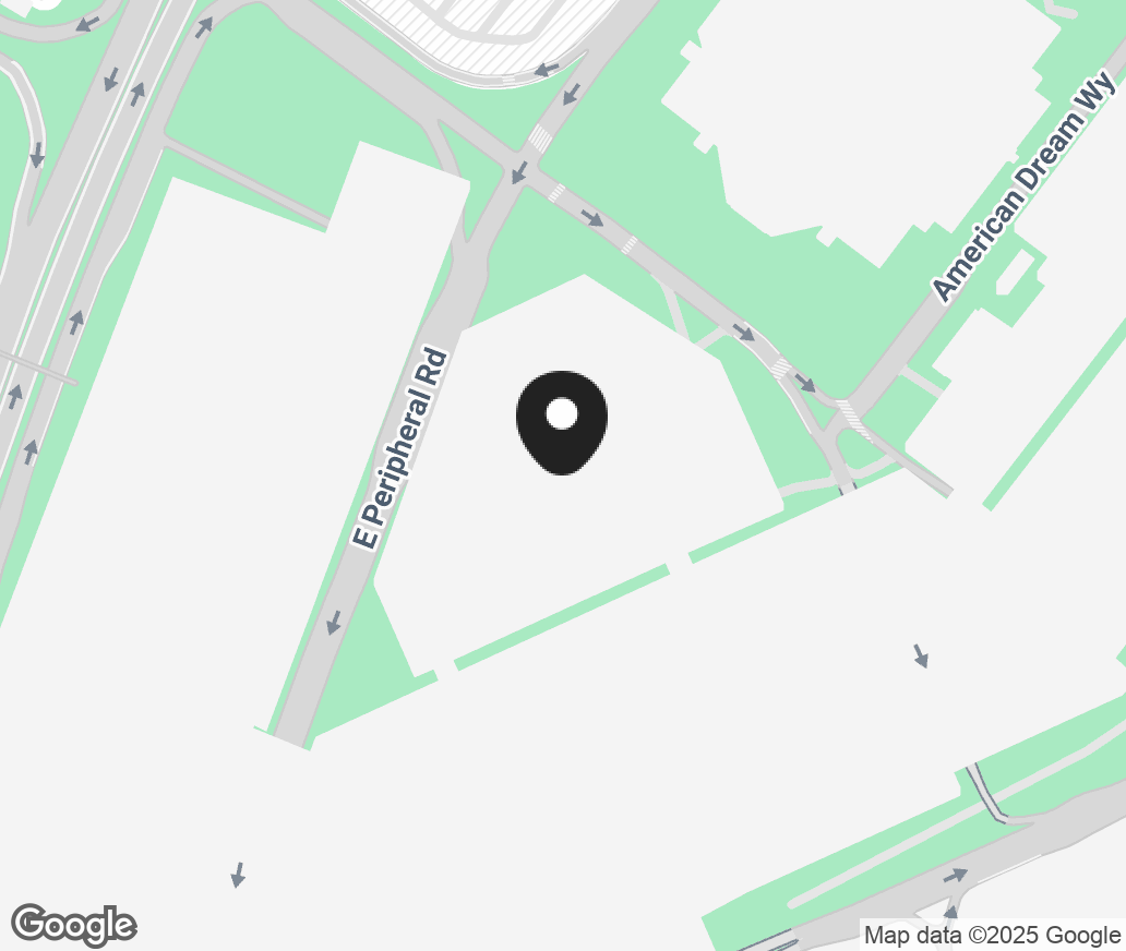 Google Map of 1 American Dream Way, East Rutherford NJ 07073