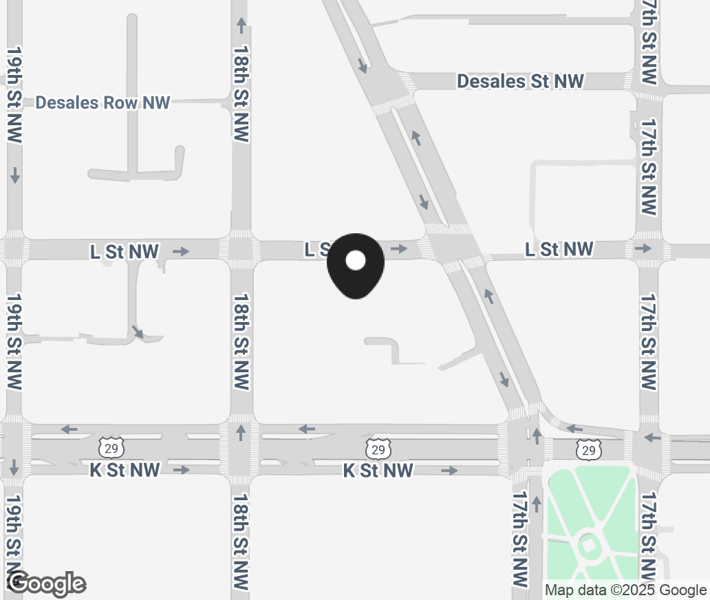 Google Map of 1050 Connecticut Ave. Nw, Washington DC 20036