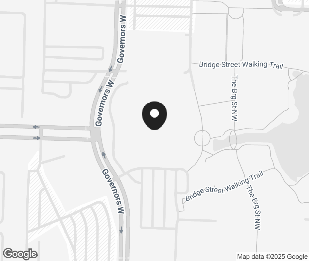 Google Map of 445 The Bridge Street, Huntsville AL 35806