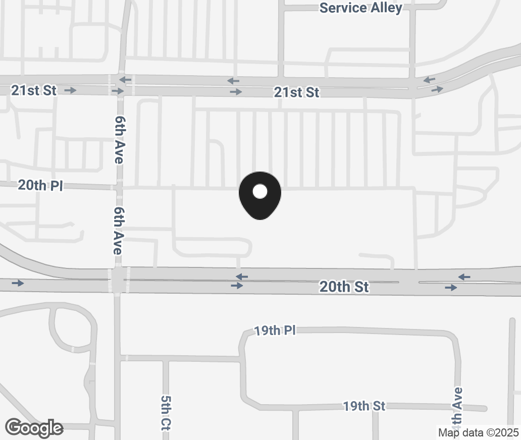 Google Map of 423 21St Street, Vero Beach FL 32960