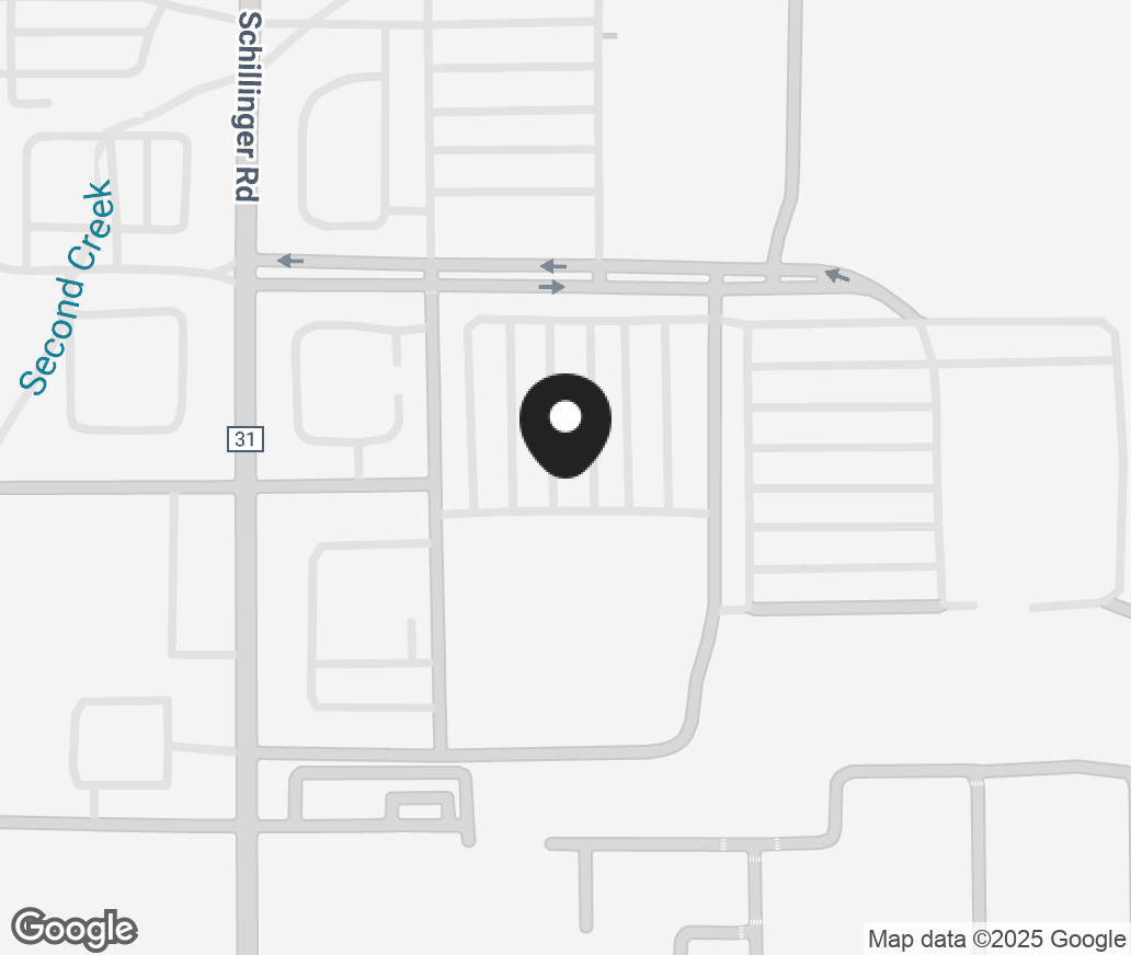 Google Map of 845 Schillinger Rd S, Mobile AL 36695