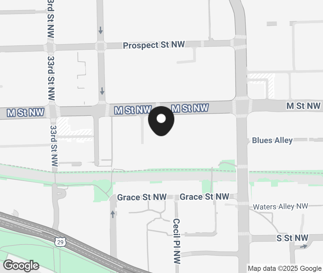 Google Map of 3222 M St Nw, Washington DC 20007