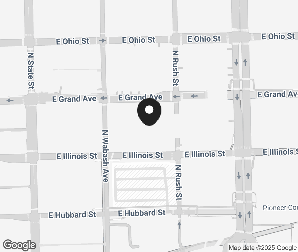Google Map of 55 E Grand Avenue, Chicago IL 60611