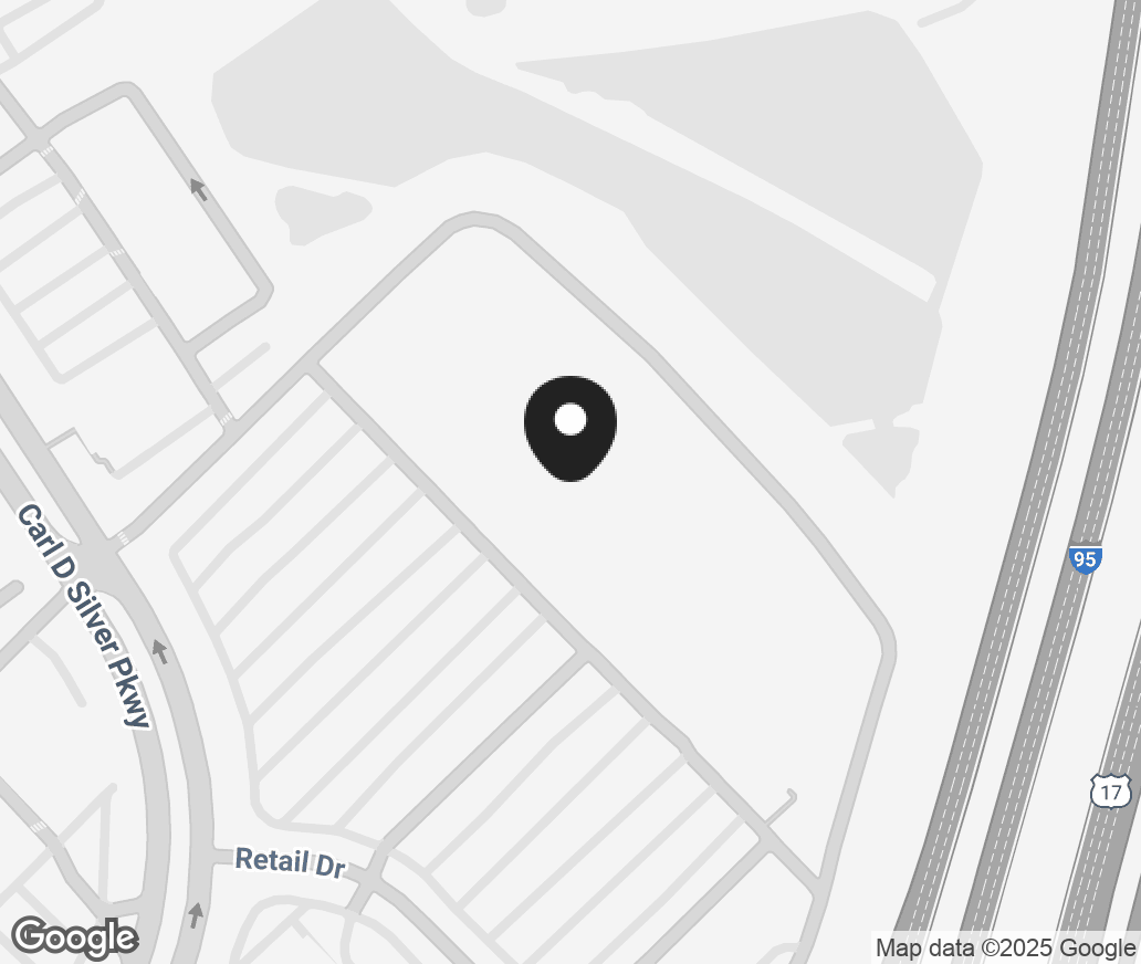 Google Map of 1571 Carl D Silver Parkway, Fredericksburg VA 22401