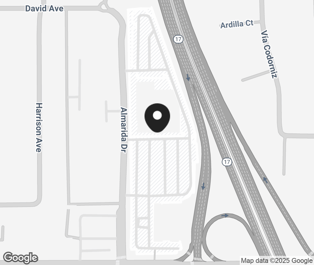 Google Map of 525 E Hamilton, Campbell CA 95008