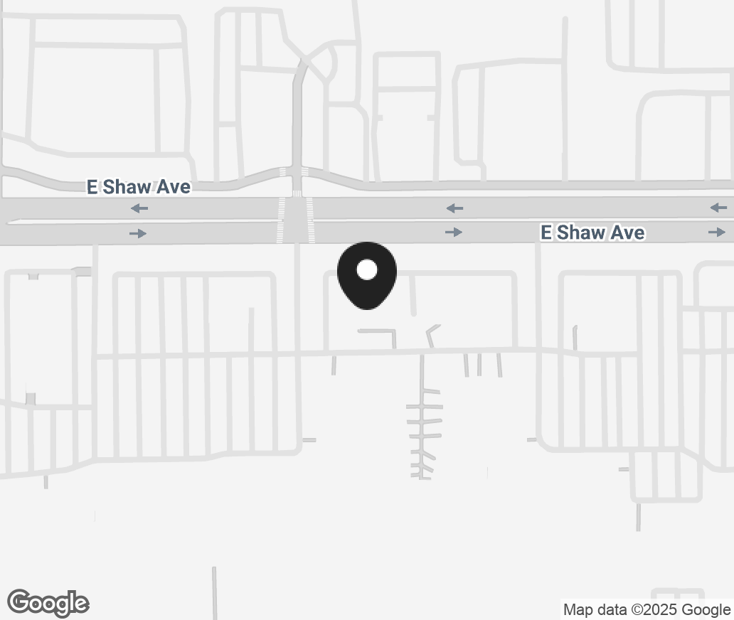 Google Map of 639 E Shaw Ave, Fresno CA 93710