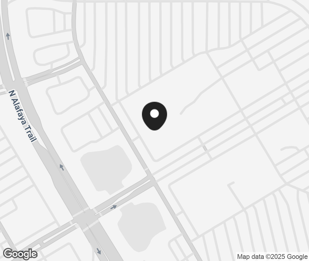 Google Map of 701 N. Alafaya Trail Space 0S01B, Orlando FL 32828