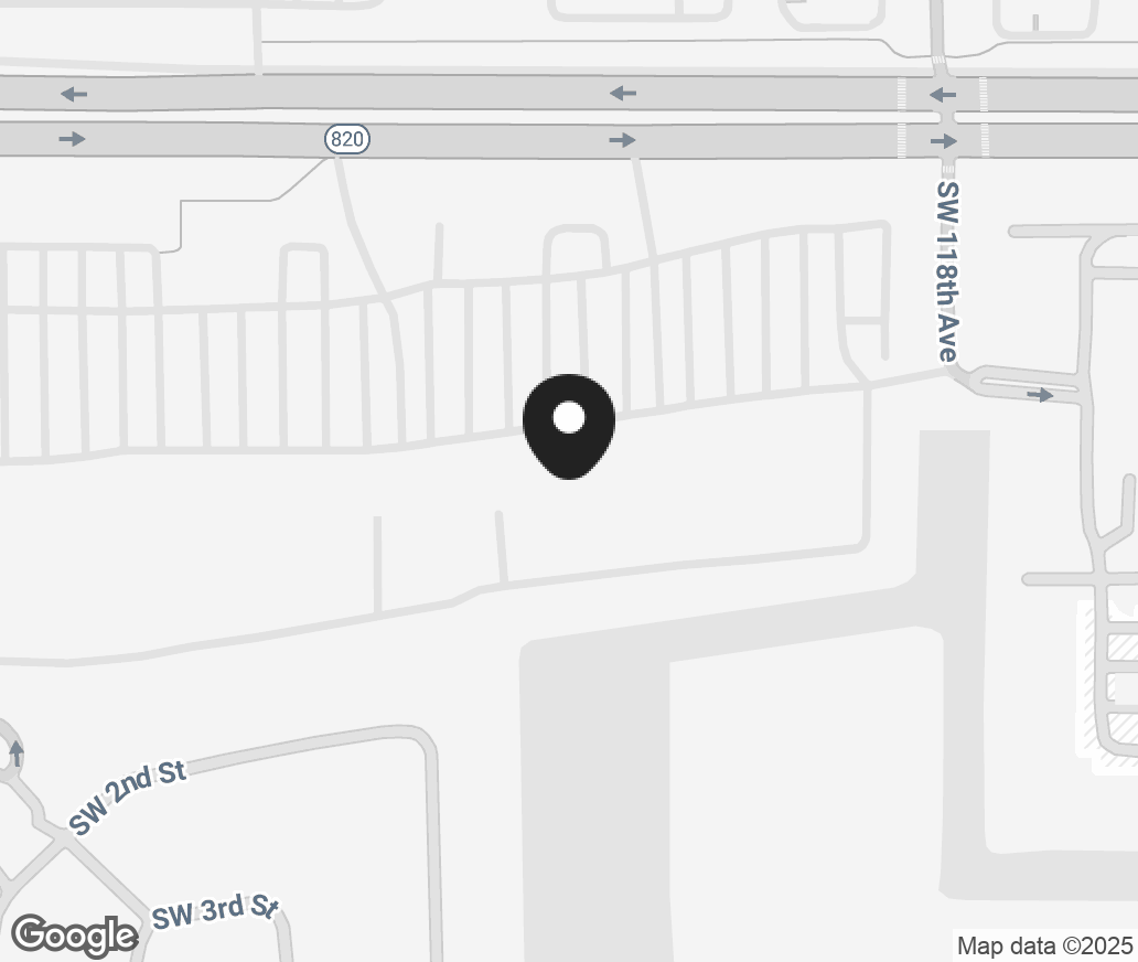 Google Map of 11850 Pines Boulevard, Pembroke Pines FL 33026