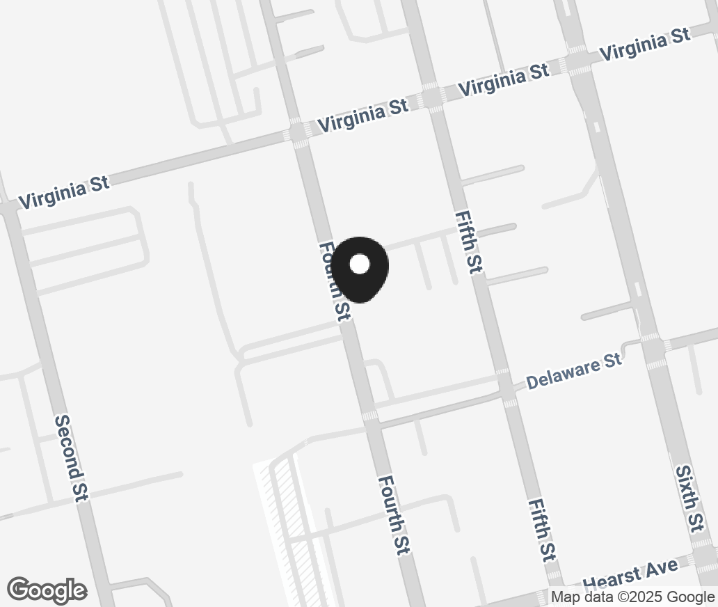 Google Map of 1745 Fourth St, Berkeley CA 94710