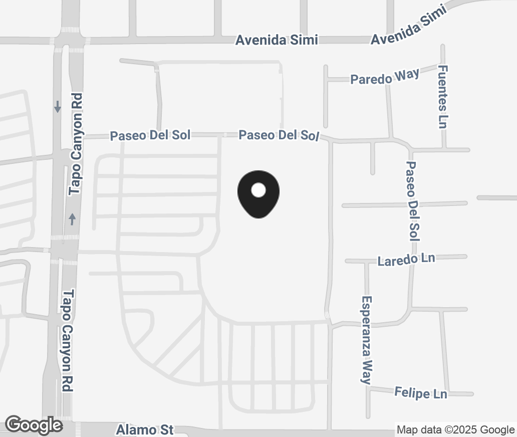 Google Map of 2950 Tapo Canyon Rd, Simi Valley CA 93063