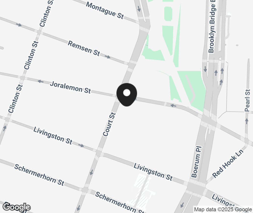 Google Map of 210 Joralemon Street Space B, Brooklyn NY 11201