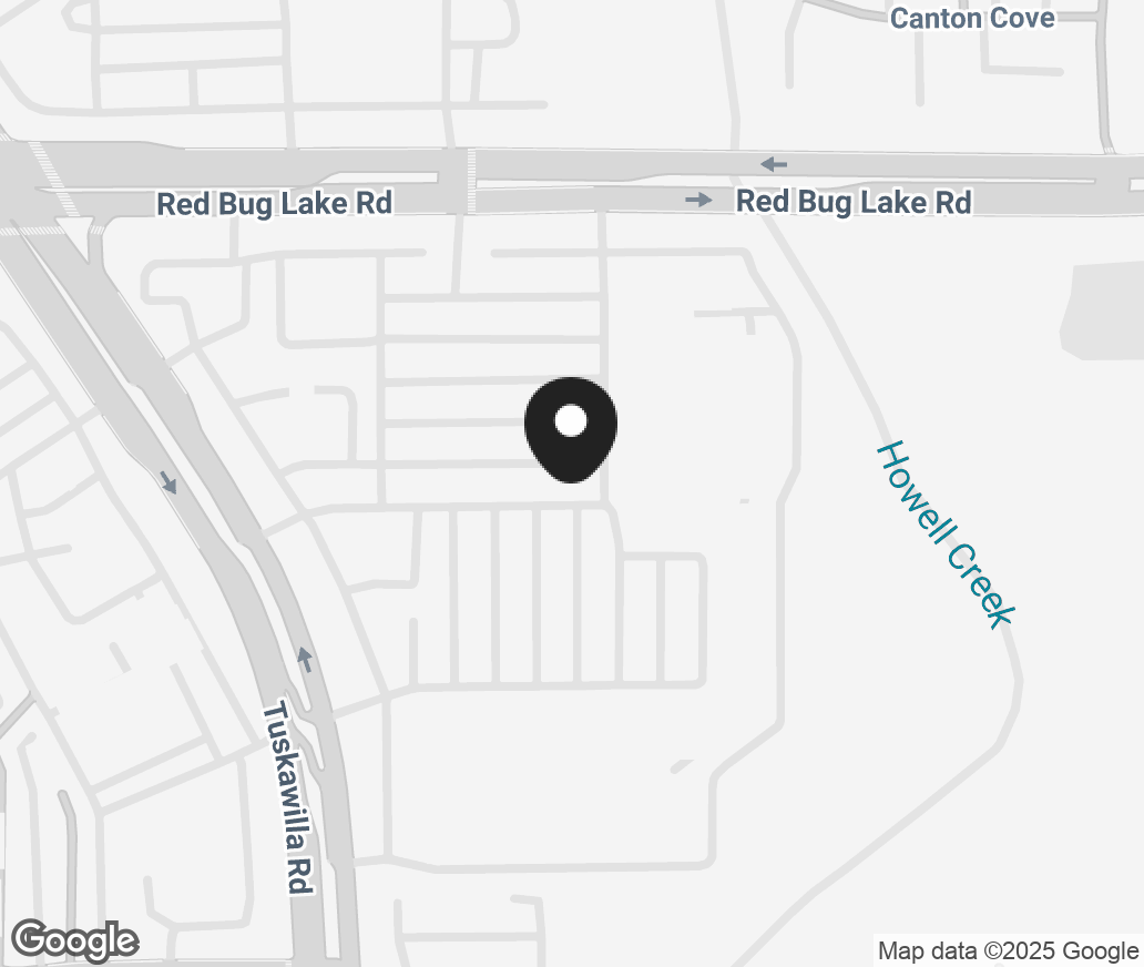 Google Map of 1425 Tuskawilla Road, Winter Springs FL 32708