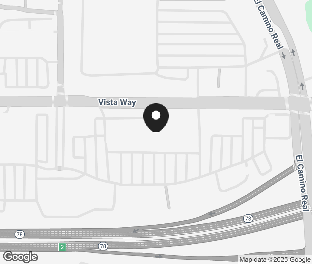 Google Map of 2645 Vista Way, Oceanside CA 92054