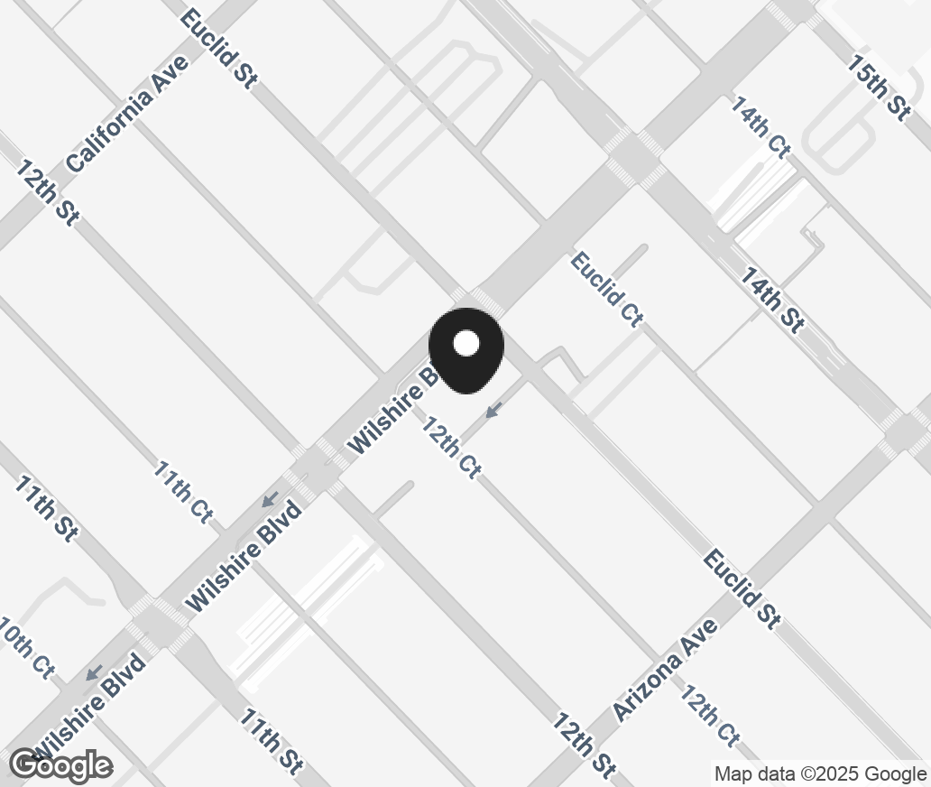 Google Map of 1234 Wilshire Blvd, Santa Monica CA 90403