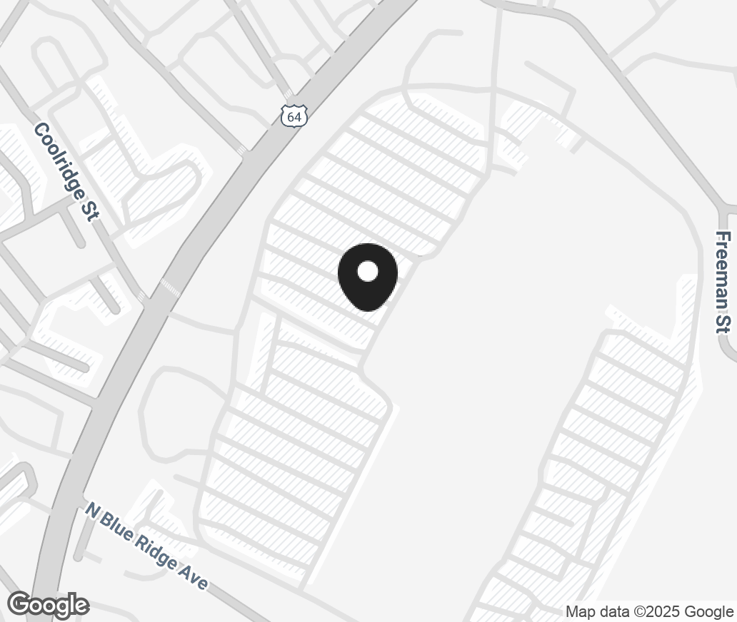 Google Map of 1800 Four Seasons Blvd., Hendersonville NC 28792